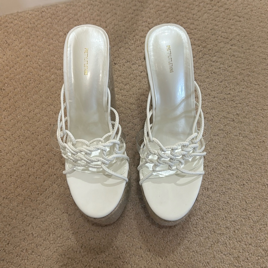 White Wedges Brand New